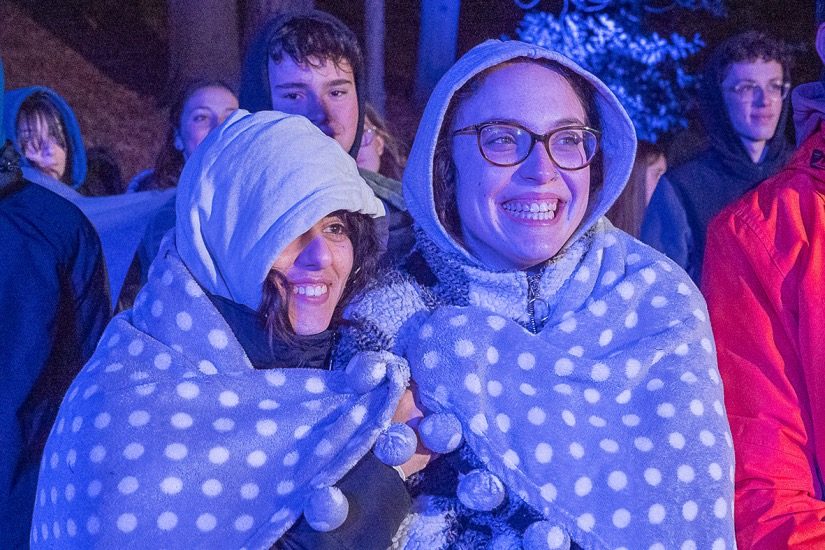 Veglia delle Palme 2022 con i giovani della diocesi di Novara e il vescovo Franco Giulio Brambilla al Sacro Monte di Orta.