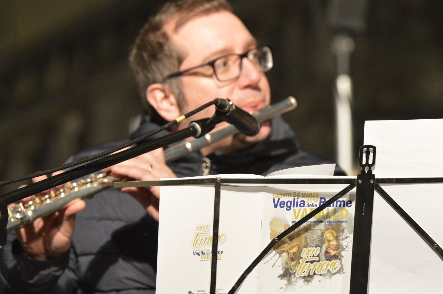 La veglia delle Palme 2018 con i giovani della diocesi e il vescovo Brambilla a Varallo