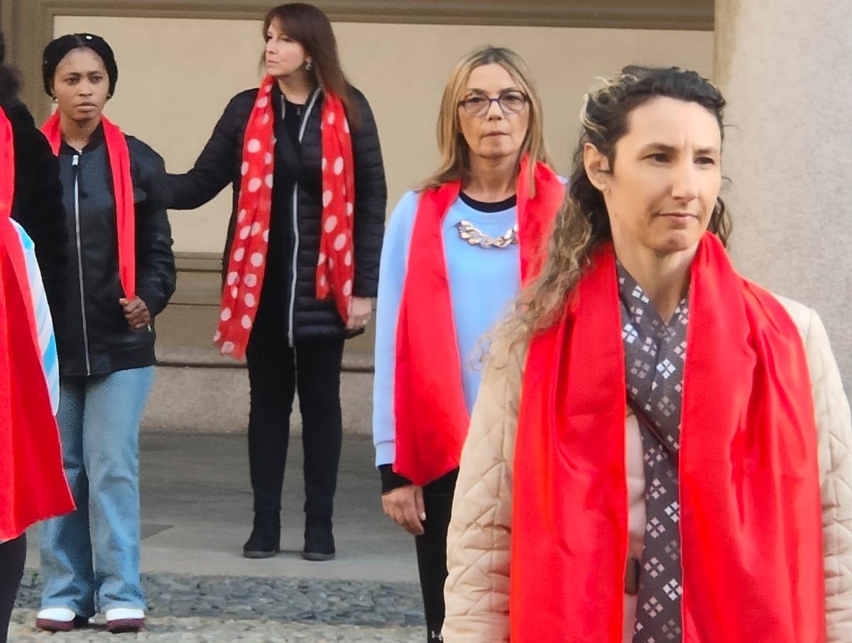 Veli rossi flash mob 4